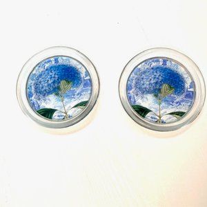 Fringe Studio Hydrangea Glass Coasters